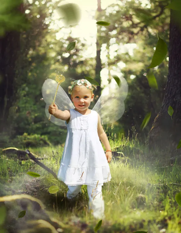 after photo of fairy tale style composite