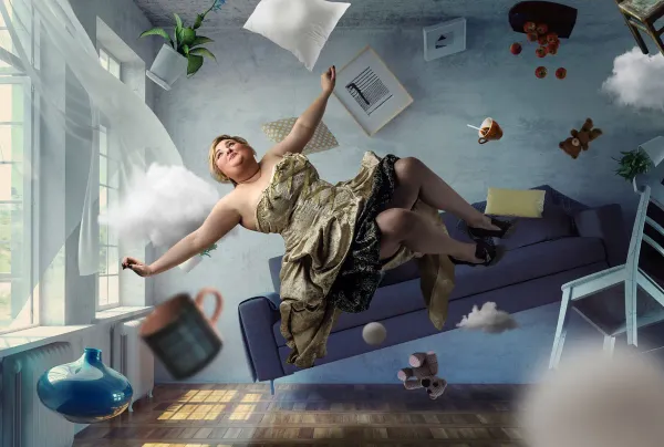 after photo of zero gravity photo composite